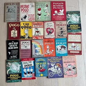 Lot 21 POGO Comic Strip Books Walt Kelly Early Paperbacks SEE CONDITION - Picture 1 of 23