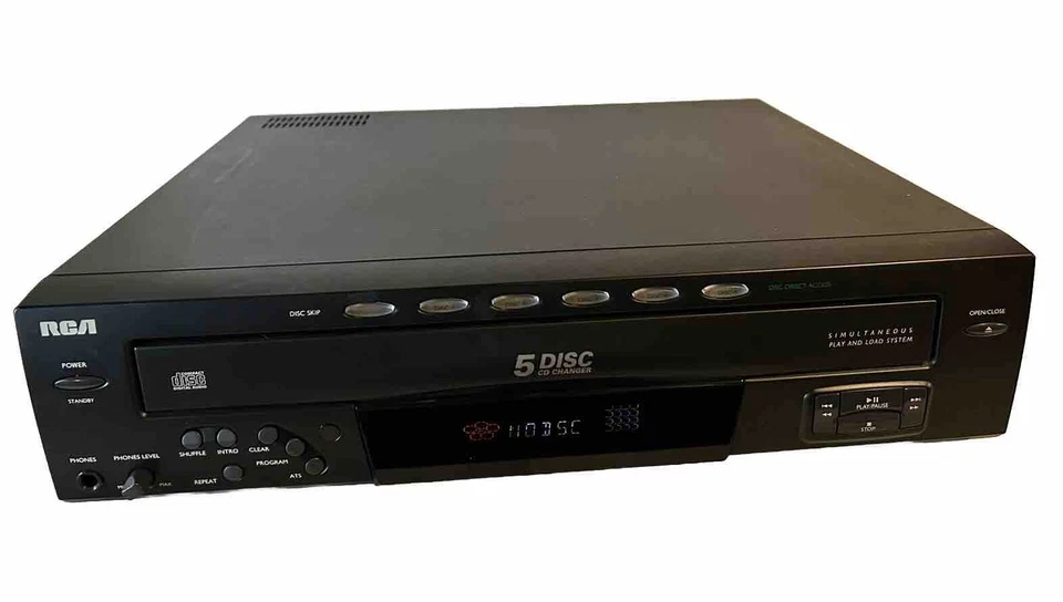 RCA 5-Disc Changer Carousel CD Player (RP-8065B) Untested - Image 1 of 4
