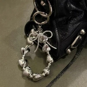 Versatile Pendant Key Chain Sweet Bag Hanging Pendant Bow Love Heart Keychain - Photo 1/4