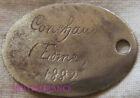 Pid218 - Plate Identity Dog Tag - Auxerre Class 1882
