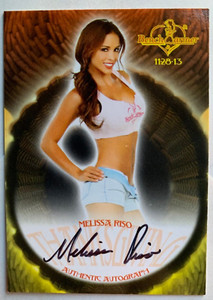 2013 BENCHWARMER MELISSA RISO THANKSGIVING AUTOGRAPH CARD