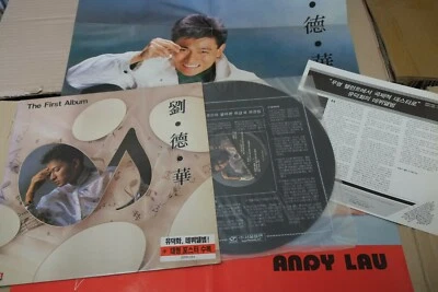 ANDY LAU 劉德華 FIRST ALBUM 1990 KOREA LP w/POSTER+INSERT SZPR-084 HK leslie cheung - Imagem 1 de 3