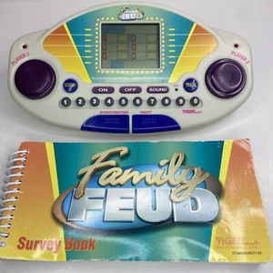 Family Feud Electronic Handheld Game Cartridge & Survey Book Tiger 1999 Louie - Picture 1 of 12