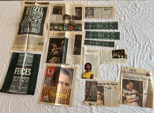 10+ Vallas Broadway Renacimiento Periódico Anuncios/Reseñas Denzel Washington MUY RARO - Imagen 1 de 1