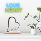NEW Silver Love Heart 20cm Sculpture Decorative Ornament Mother's Day Gift