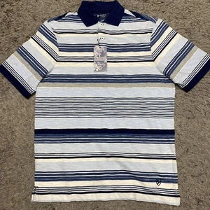 Cremieux Poloshirt Herren S blau weiß gestreift Mustique Kollektion Freizeit Neu mit Etikett Versand - Bild 1 von 24