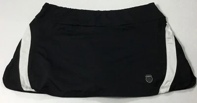 Falda corta para correr K-Swiss 19665 negra blanca talla S Foto 1 de 3