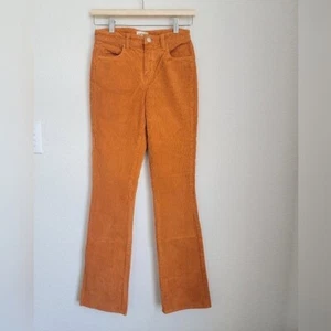 Pantalone in velluto a coste dritto a vita alta L'AGENCE Oriana TAGLIA 25 nuovo - Foto 1 di 9