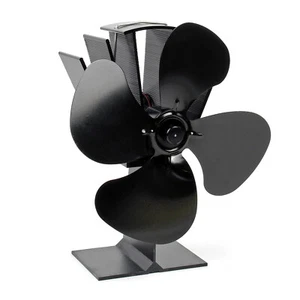 TTVentilatore per camino a 4 pale Ventola per stufa Senza elettricità Caminetto - Foto 1 di 6