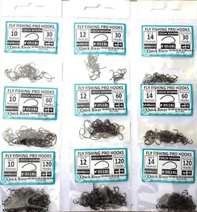 FLIEGENFISCHEN TSCHECHISCHE NYMPHENHAKEN SCUD #10, 12, 14 Wettbewerb stachlose Haken #051BL - Bild 1 von 19