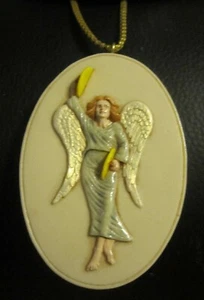 SEBASTIAN MINIATURE SML-731 Angel w/ Cymbals ORNAMENT (Angel Band) - Picture 1 of 2