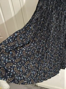 ines de la fressange uniqlo Maxi Floral Skirt S/M NWOT - Picture 1 of 10