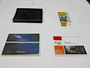 2010 KIA SORENTO OWNER MANUAL 3/PC. SET & BLACK KIA FACTORY CASE. NICE - Picture 1 of 4