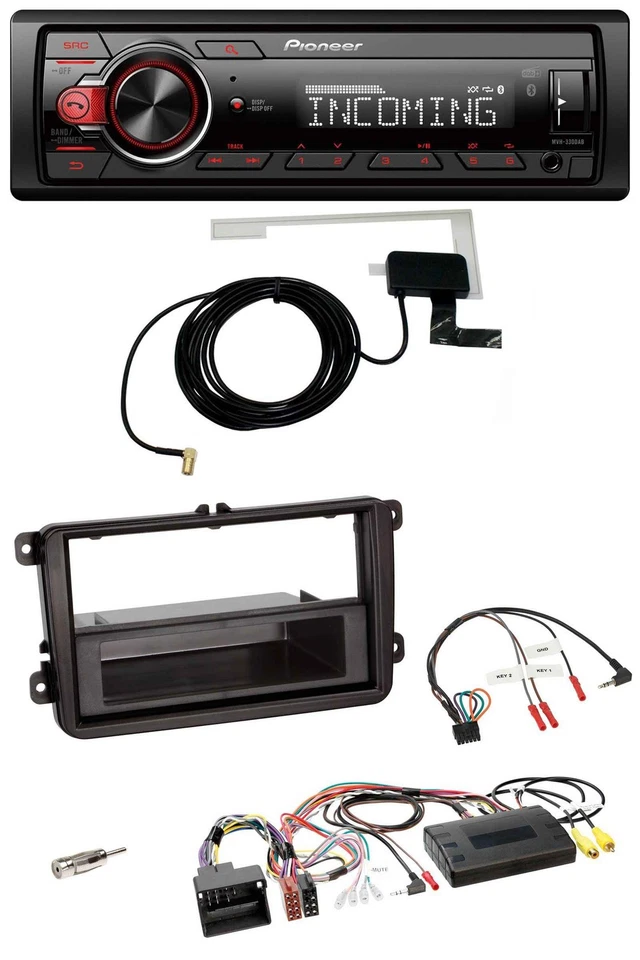 Pioneer MP3 Lenkrad CD DAB USB Autoradio für VW T5 Golf Tiguan Touran 2009-2015 - Bild 1 von 4