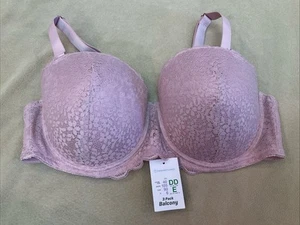 Primark Bra 40DD Pink Lace Underwire Balcony Nwt - Picture 1 of 3