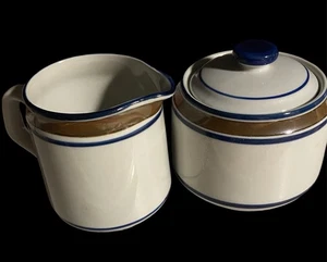 Cream And Sugar Bowl With Lid Salem Stoneware - Picture 1 of 12