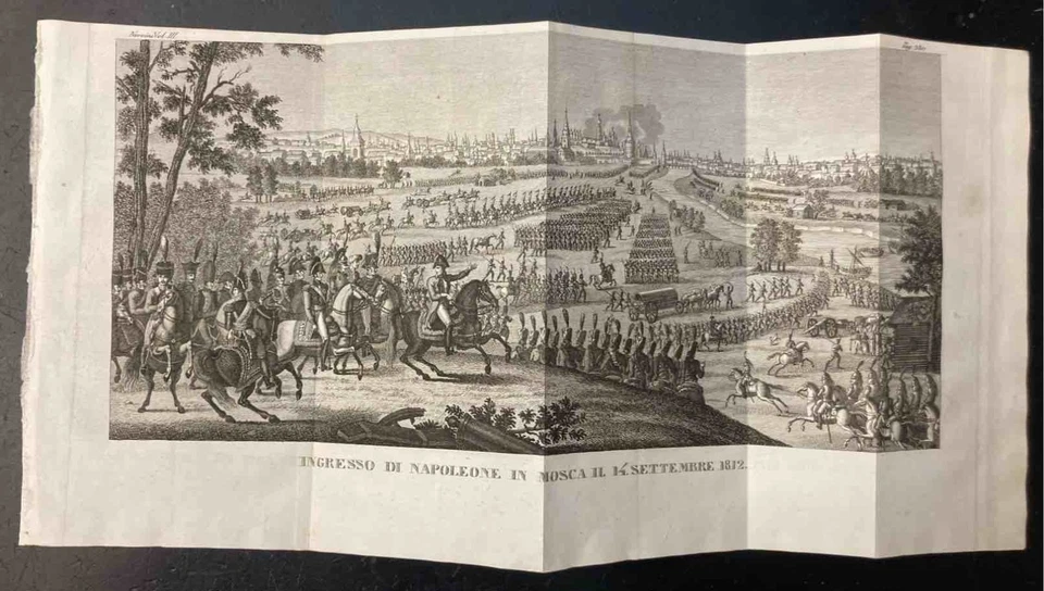 (stampe) Ingresso di Napoleone in mosca il 14 settembre 1812.  1833 - Immagine 1 di 1