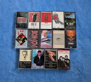 1980's ROCK 14 Cassette Tape Lot Toto The Cars Triumph Outfield Survivor Yes - Picture 1 of 4