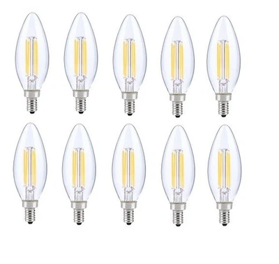 Elegant E12LED115 LED E12 Candelabra Blunt Tip 3000K 6W 10 Pack - Image 1 of 4