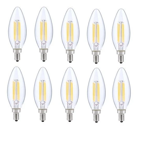 Elegant E12LED115 LED E12 Candelabra Blunt Tip 3000K 6W 10 Pack - Image 1 of 4