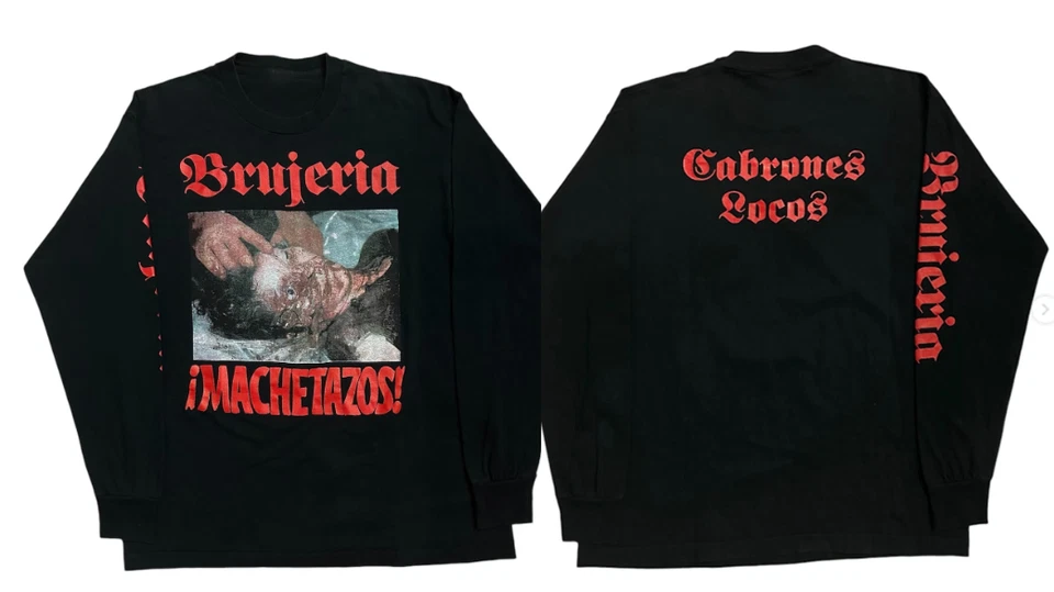 Brujeria Metal Band Machetazos 1992 2sides Long Sleeve S to 5XL IL1347 - Image 1 of 4