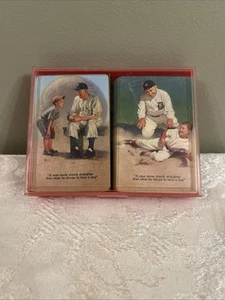 Honus Wagner and Ty Cobb Brown and Bigelow Playing Cards 1953 Complete Sets RARE - Picture 1 of 19