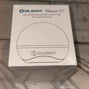 *Neu in Verpackung* Olight Obulb Pro grau mehrfarbig Bluetooth Lichtkugel mit App-Steuerung - Bild 1 von 3