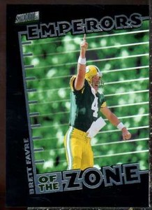 Brett Favre Card 1999 Stadium Club Emperors of the Zone #E2 