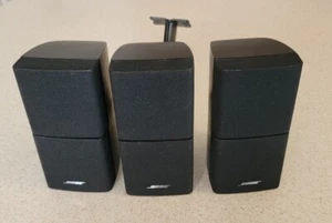 3 Bose Double Cube Lifestyle Acoustimass DoubleShot Speaker Black - Tested - Picture 1 of 8