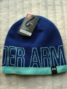 UNDER ARMOUR GIRLS REVERSIBLE BEANIE CAP OSFA ~NEW W/TAGS~ - Picture 1 of 2