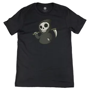 Grim Reaper Scythe Graphic Art Novelty Tee Premium Cute Funny T-Shirt - Picture 1 of 3
