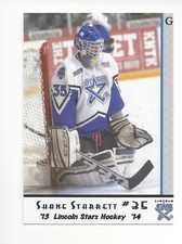 2013-14 Lincoln Stars (USHL) Shane Starrett (goalie)