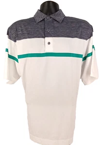 FOOTJOY Mens Polo Golf Shirt SIZE L Short Sleeve Color Block Multicolor - Picture 1 of 8
