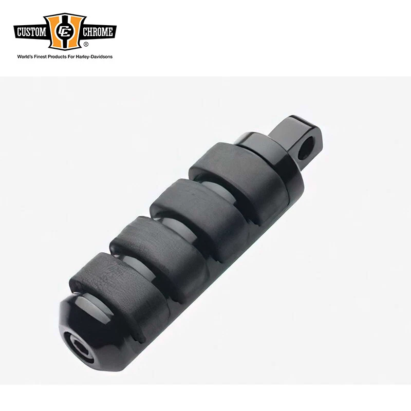 Par de estriberas pequeñas negras V-KUSHION montaje macho aptas para Harley H-D Foto 1 de 1