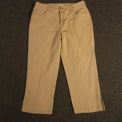 Pantalones capri Orvis para mujer 8 beige informales recortados al aire libre senderismo mezcla de algodón Foto 1 de 4