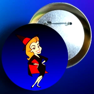 Bewitched Series 60's Lapel Pin Elizabeth Montgomery Samantha Stevens Witch Pins - Picture 1 of 2