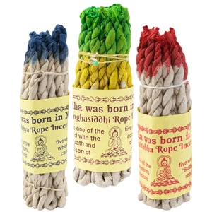 3 Bags Nepalese Bundle Smudge Rope Incense - Picture 1 of 12