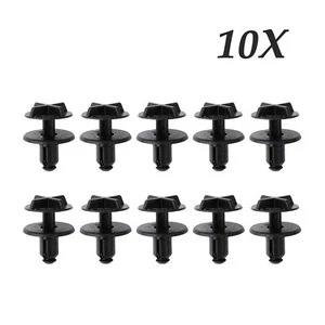 10X Interior Door Trim Panels Retainer Clips ABS Plastic For Jaguar XJ XF Black - Picture 1 of 6