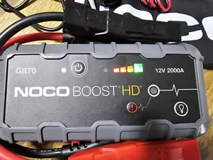 NOCO Boost HD GB70 2000A 12V Portable Jump Starter - Picture 1 of 5
