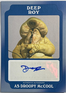 2016 Star Wars Rogue One MB Deep Roy as Droopy McCool Autograph Card Blue 15/25