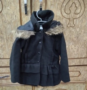 Girls Warm Coat - 5T - Sebby Brand - removable hood - Picture 1 of 4