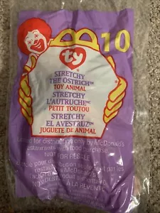 Mcdonald’s TY Teenie Beanie Baby Stretchy The Ostrich Unopened - Picture 1 of 2