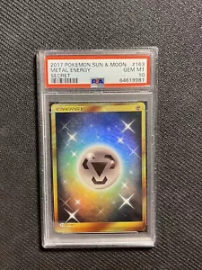 PSA 10 Gem Mint 2017 Pokémon Sun & Moon 163 Metal Energy Secret Rare Low Pop - Picture 1 of 2
