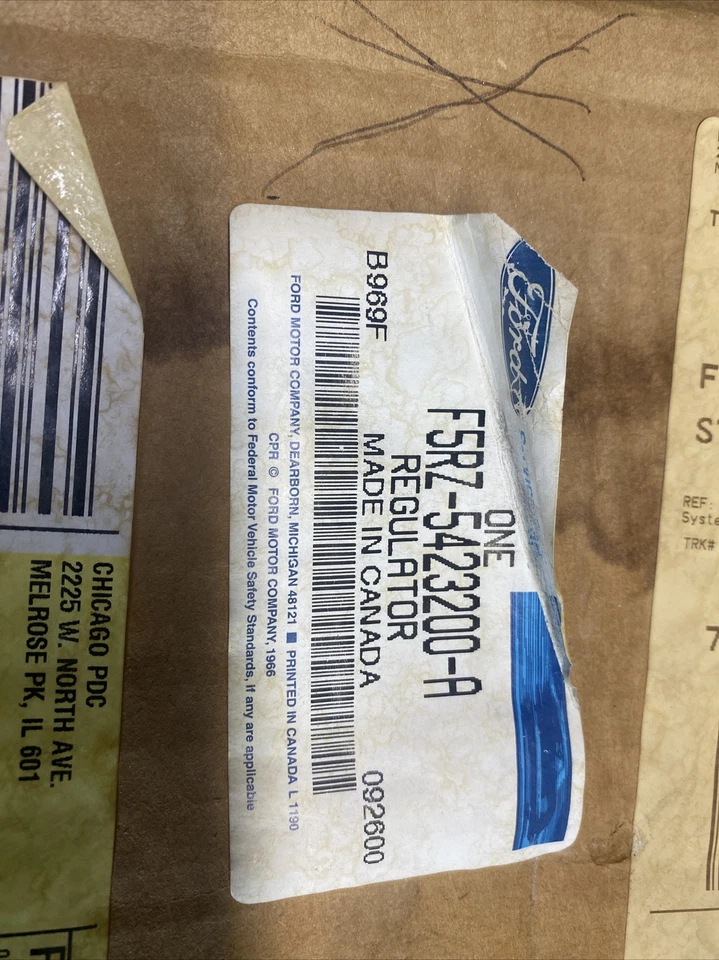 Novo Antigo Estoque Ford Contour Mercury Mystique Regulador de Janela de Passageiro Direito - Imagem 1 de 2