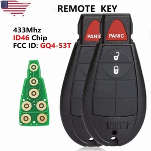 2x For 2013 2014 2015 2016 2017 2018 Dodge Ram 1500 2500 3500 Remote Key Fob - Picture 1 of 1