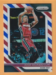 Josh Richardson Miami Heat 2018-19 Prizm Red White Blue #176 Tennessee 13K - Picture 1 of 2