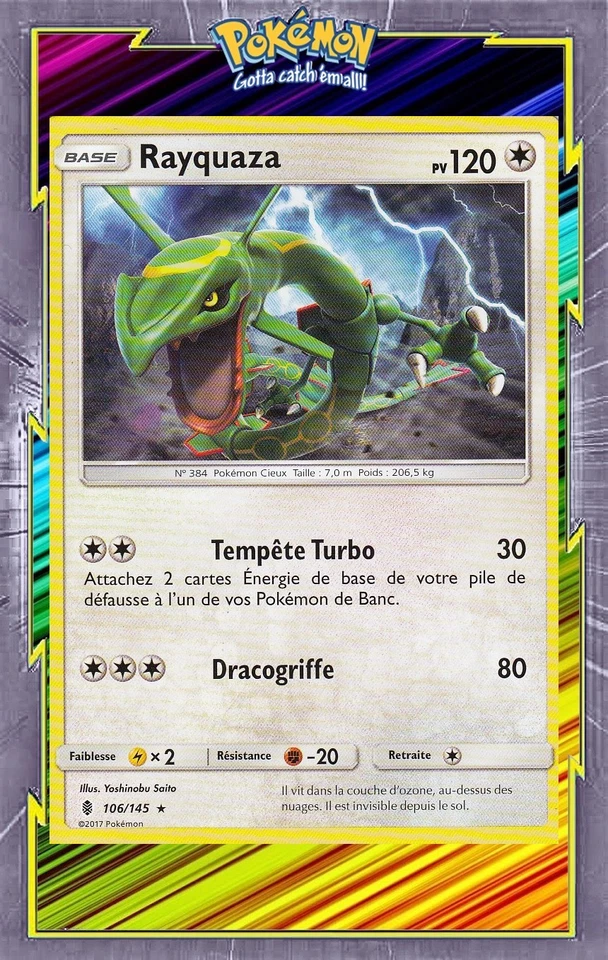 Rayquaza - SL02:Gardiens Ascendants - 106/145 - Carte Pokemon Neuve Française - Photo 1/1