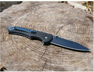 "NEW" Camillus Folding knife, Premium VG10 blade Carbon Fiber Handle.  AUTHENTIC - Picture 1 of 5