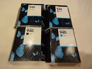 BRANDNEUE HP 940 ORIGINAL TINTENPATRONE - 4ER SET - SCHWARZ/MAGENTA/CYAN/GELB - Bild 1 von 1