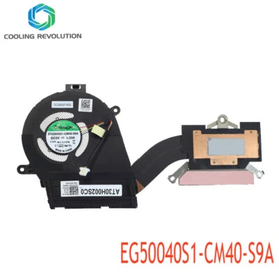 Laptop CPU Heatsink Fan for Dell Latitude 9520 0YFK3C 0X77GN YFK3C X77GN - Image 1 of 2